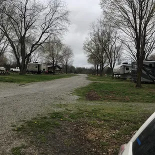 Plenty of space between sites