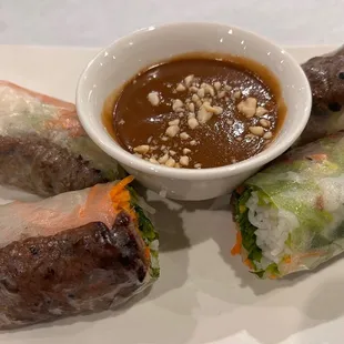 Grilled Shrimp Spring Rolls