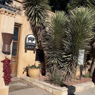 Entrance to restaurant and bar