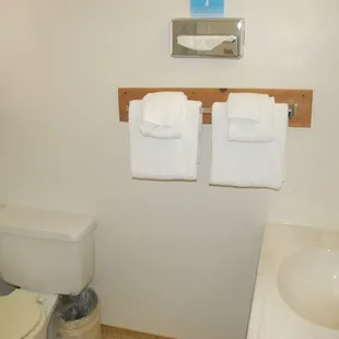 Cabin bathrooms also have showers.