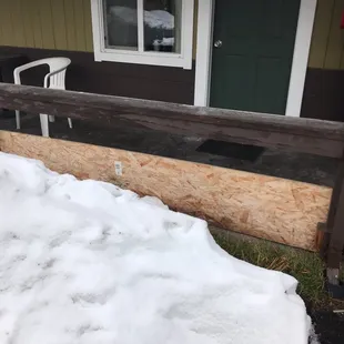 outside