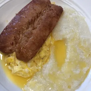 Hot Half Smoke Egg Platter