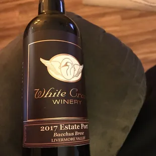 a bottle of wine