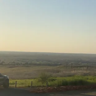 Overlooking the patio