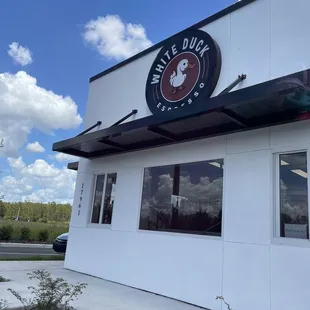 the outside of the building