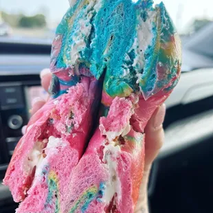 Rainbow bagel
