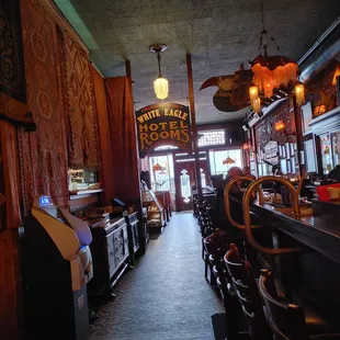 the interior of a restaurant