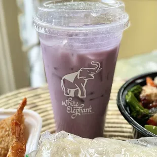 Ube coconut milk. Refreshing!