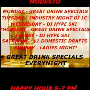 great drinks specials