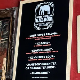 Recommend the Cowgirl Shot.