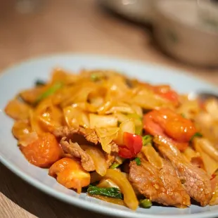 a plate of food on a table