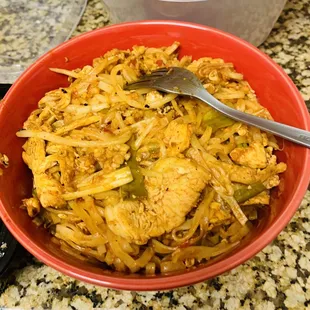Pad thai chicken too yummy!!