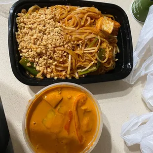 Pad Thai and Mango Curry