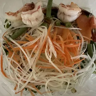 Prawn Papaya Salad: refreshing!