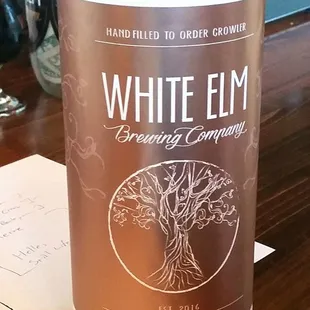 Beautiful coppery label art.