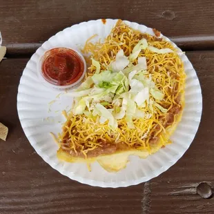 Half serving of Indian Taco