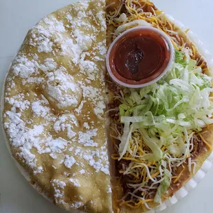 Main course and dessert