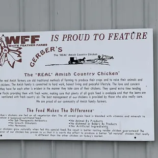 Sign outside