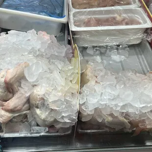 Whole chicken and leg quarters