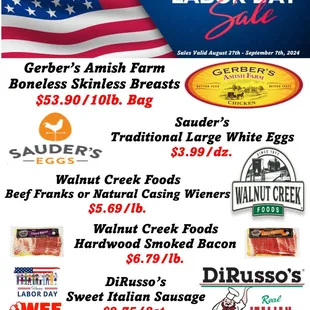 Labor Day Sale
Sales valid August 27th thru September 7th, 2024