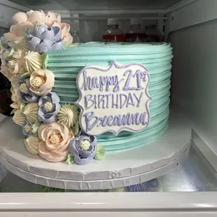 My granddaughters 21st Birthday Cake White cake with vanilla