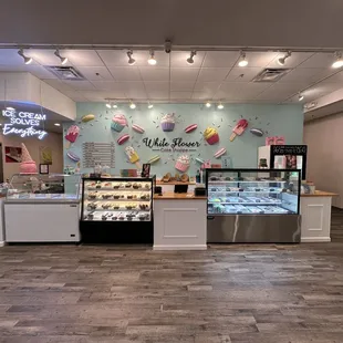 display of ice cream