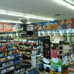the inside of a store