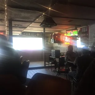 people sitting at tables