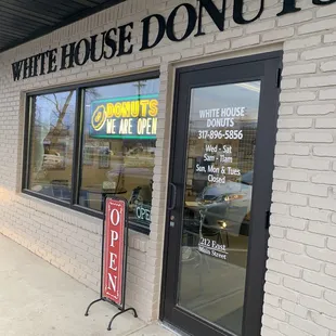 the front of the store