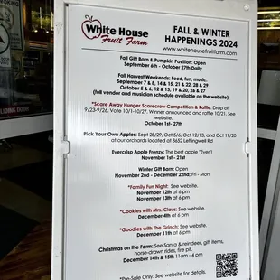 Fall activities