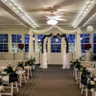 Indoor ceremony area