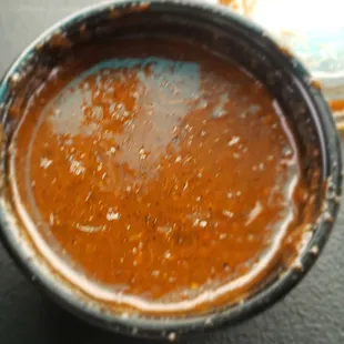 The sauce is a must for the full experience