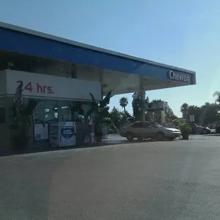 a gas station