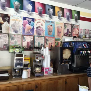 Lots of smoothie selections!