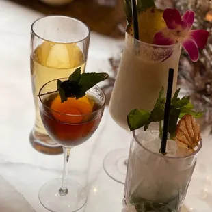 One cider &amp; 3 crafted cocktails....all crowd pleasers! Bartenders are talented!