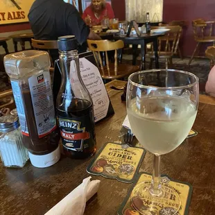 A nice glass of wine whilst enjoying the ambiance.