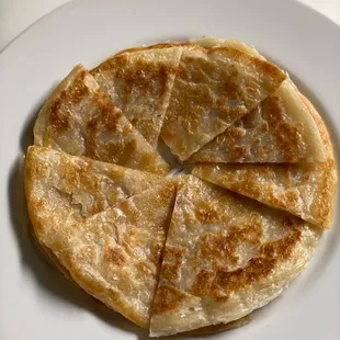 a tortilla on a plate
