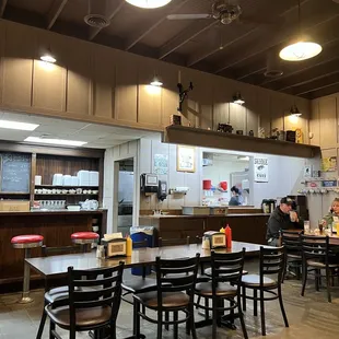 the interior of a restaurant
