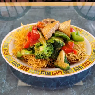 Chow Mein Vegetables with Tofu