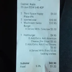 Our bill