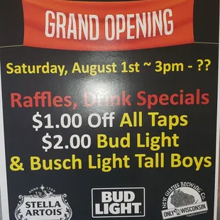 grand opening