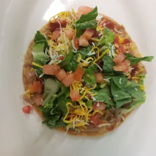 Homemade tostada