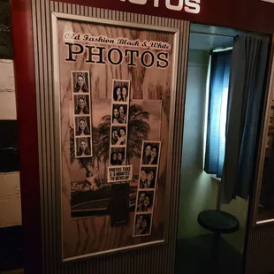 Our pictures turned out really dark, but I'm not sure we used this vintage photo booth correctly.