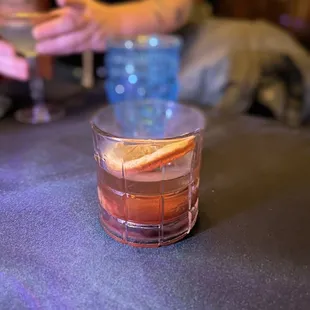 Smoked Maple bourbon Old Fashioned