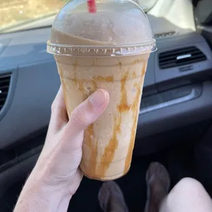 Blended caramel yummy deliciousness
