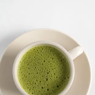 a cup of matcha