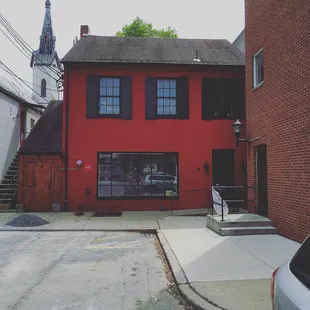 outside