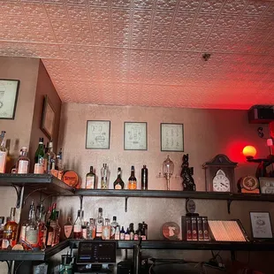 Upstairs bar. You can spot a few rabbits!