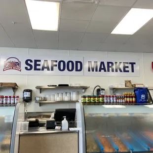Sea food meat counter