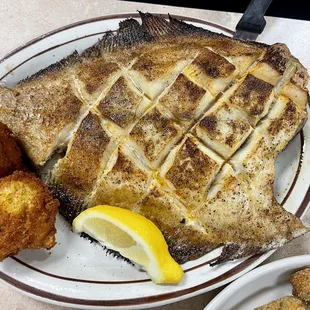 Broiled Flounder